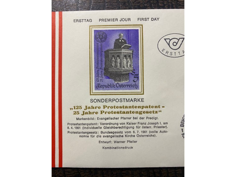 Österreich FDC   AVUSTURYA 1986 Özel Pullu İlkgün Zarfı