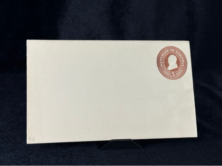 1890'lı Yıllarına ait ANTİYE Posta Kartı Zarf Republic of Liberia Liberya Cumhuriyeti 3 Cent Kendinden Pullu Zarf