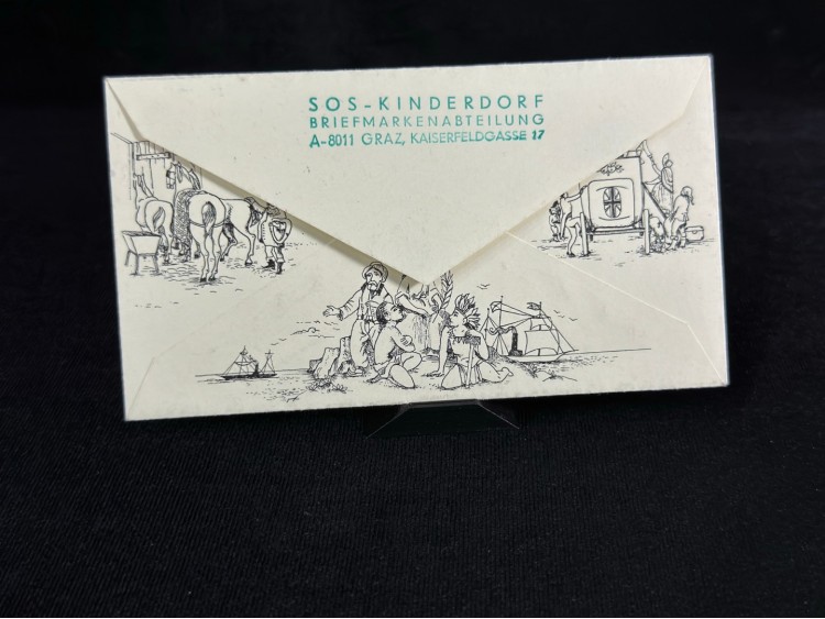 1970 Avusturya FDC İLK GÜN ZARFI Royal Philatelic Society Black Penny Anısına çıkartılmış Özel Gün Damgalı