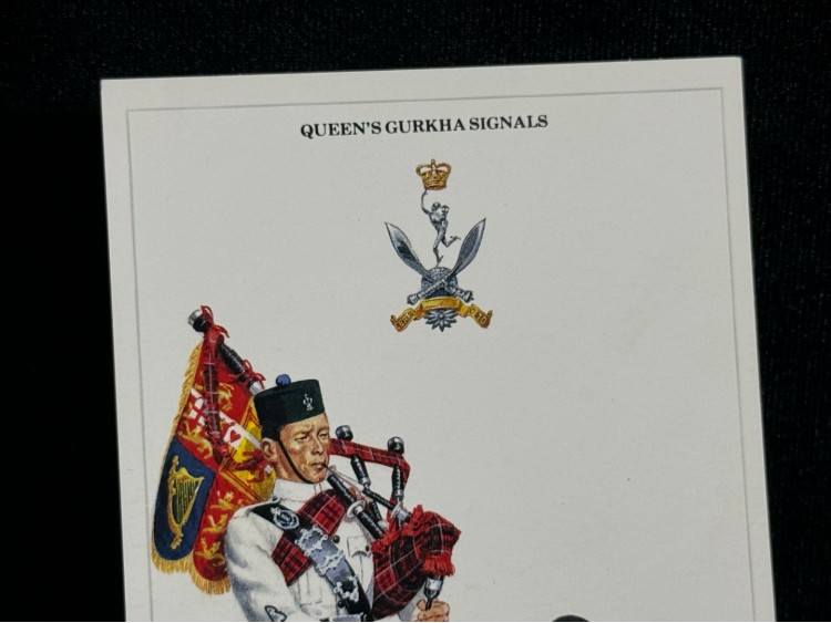 1995 İngiltere Kartpostal Britanya Ordusu Postcard the British Army series no.59 queen's gurkha signals by Geoff White