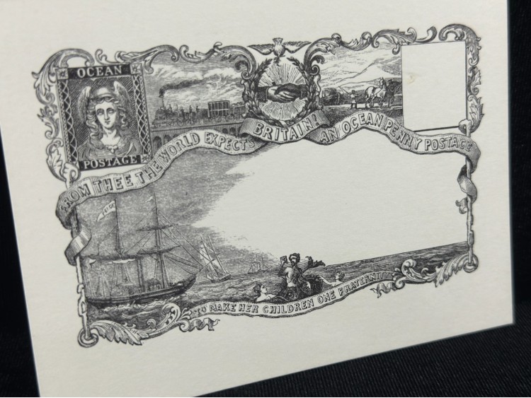 1980 Stamp Collecting Magazine Postcard - Ocean Penny Postage No. 4 - Unposted İngiltere Kartpostal
