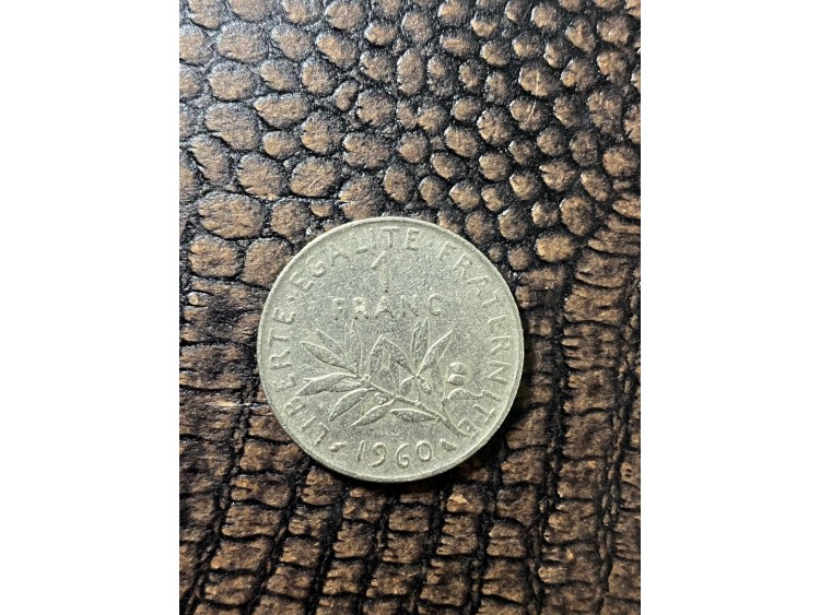 Fransa 1 Fransız Frank'ı 1960 1 Franc Republique Franchaise
