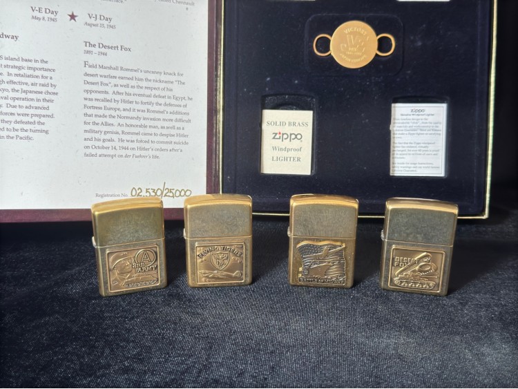 Orijinal Zippo Çakmak Seti -WORLD WAR II - A REMEMBRANCE VOL 2 Limited Edition