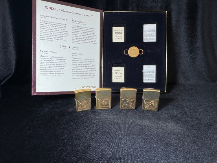 Orijinal Zippo Çakmak Seti -WORLD WAR II - A REMEMBRANCE VOL 2 Limited Edition