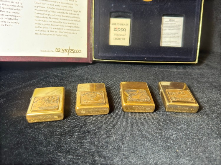 Orijinal Zippo Çakmak Seti -WORLD WAR II - A REMEMBRANCE VOL 2 Limited Edition