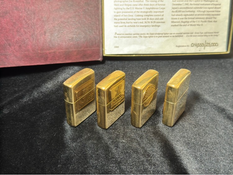 Orijinal Zippo Çakmak Seti -WORLD WAR II - A REMEMBRANCE VOL 1 Limited Edition