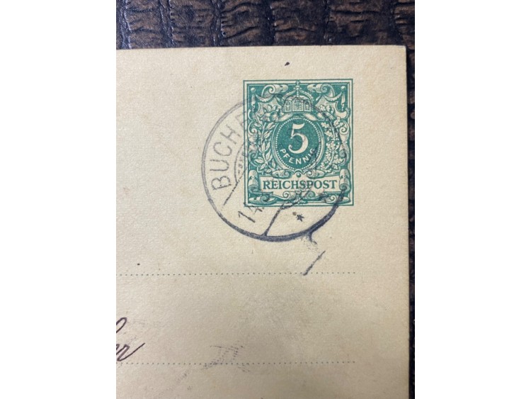 1892 Yılına ait Posta Kartı Antiye Almanya İmparatorlu Dönemi Deutsches Reich