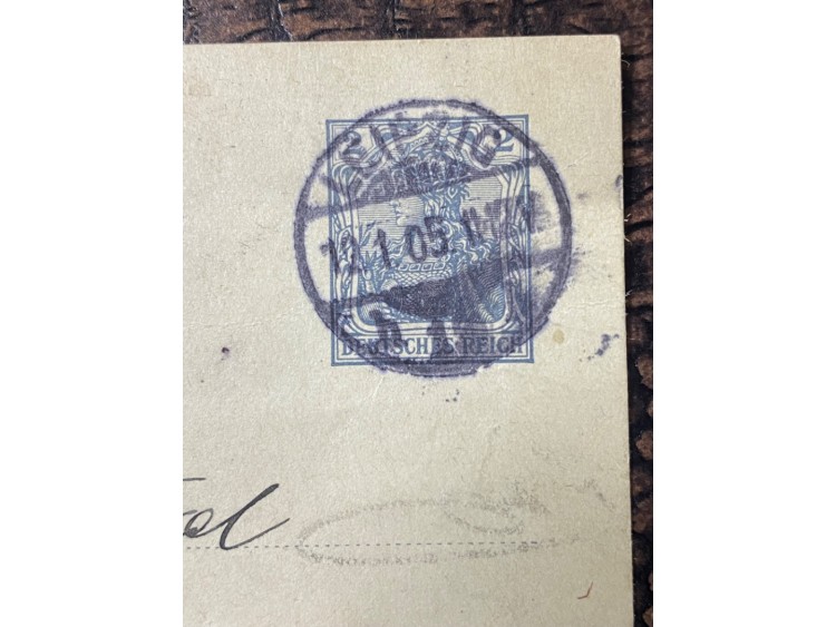 1905 Yılına ait Posta Kartı Antiye Almanya İmparatorlu Dönemi Deutsches Reich