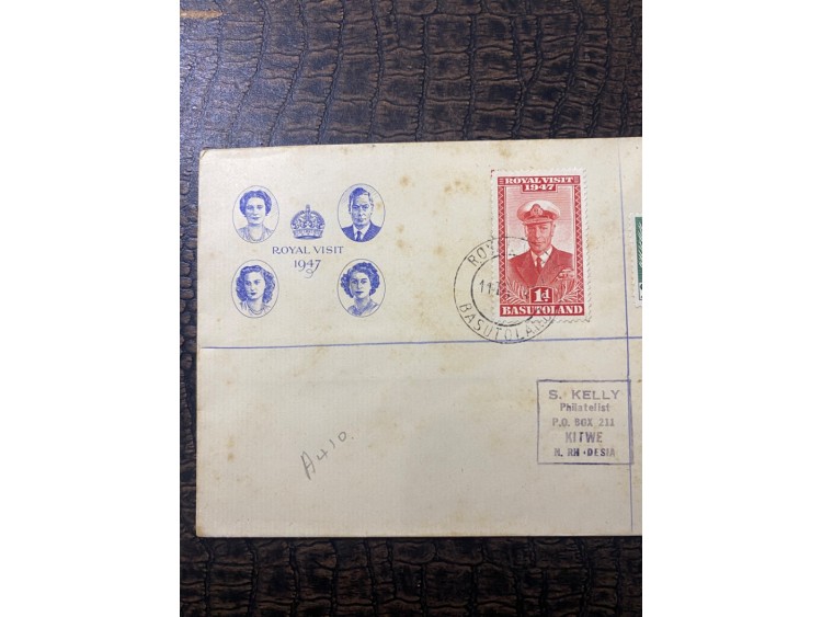 1947 Kraliyet Ziyareti İngiliz Sömürge Tam Seri Pulları ve Özel Gün Damgalı Royal Visit 1947 FDC 