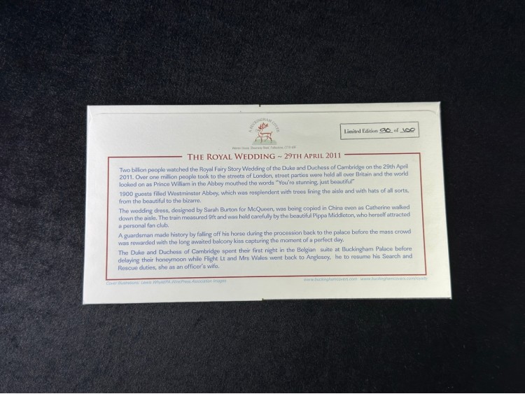 İngiltere THE ROYAL WEDDİNG HRH PRİNCE WİİLİAM AND MİSS CATHERİNE MİDDLETON LİMİTED 90/100