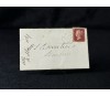 İngiltere Klasik Dönem 1867 Victoria Dönemi Red Penny Pullu Zarf postadan geçmiş Plate Number 92 Hatalı kesim
